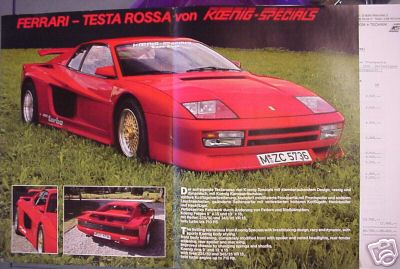 Ferrari フェラーリ Testarossa テスタロッサ 起た 専用カタログ